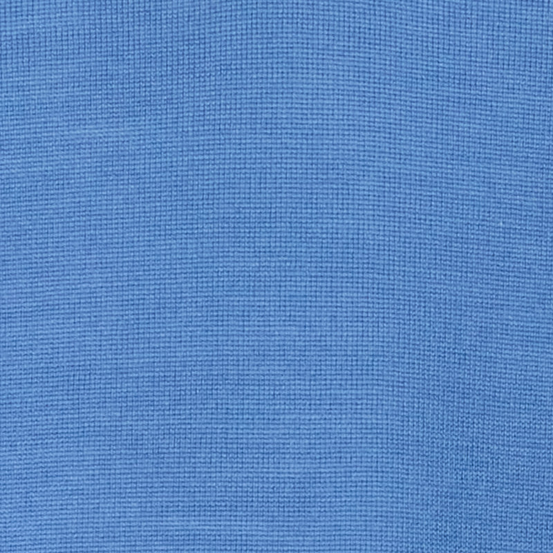 DAKS X JOHN SMEDLEY HOUSE STRIPE L/S POLO - BLUE