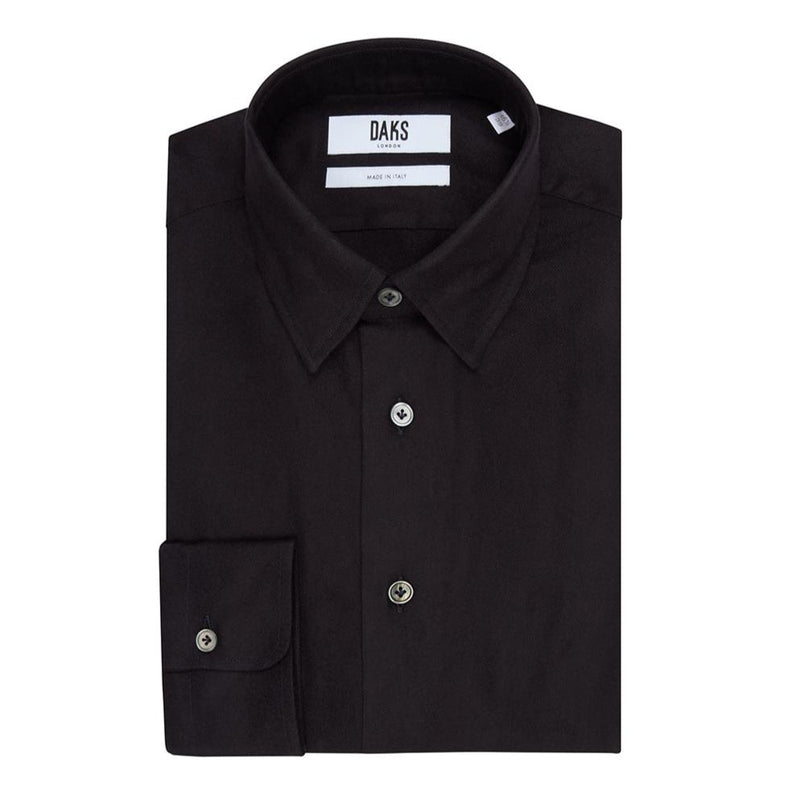 HERRINGBONE SHIRT - MIDNIGHT BLUE