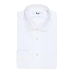 PLAIN FINE TWILL SHIRT - WHITE