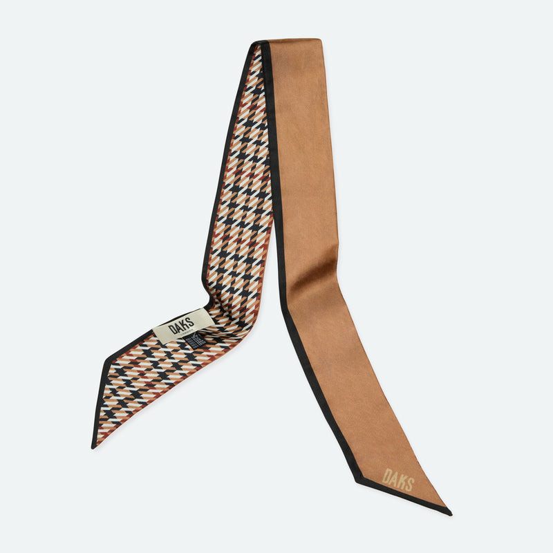 DAKS X WORLD LAND TRUST SILK SCARF - HOUSE CHECK