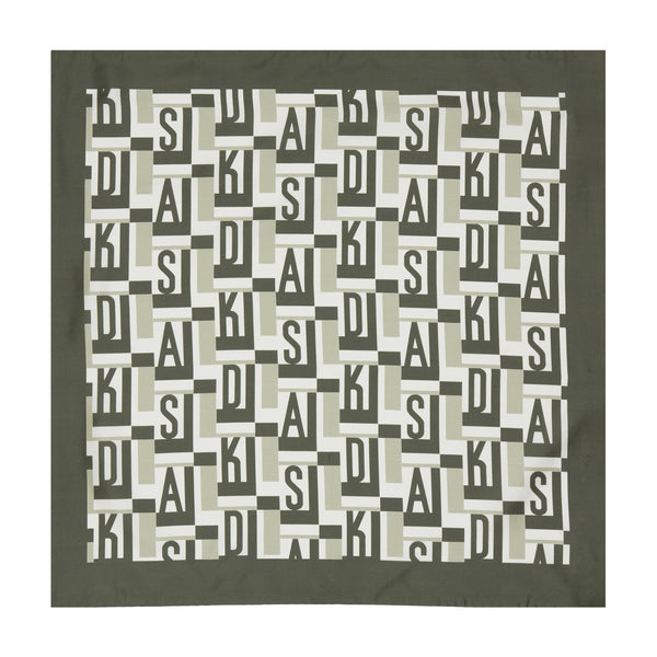 GEO MONOGRAM SILK FOULARD – DAKS