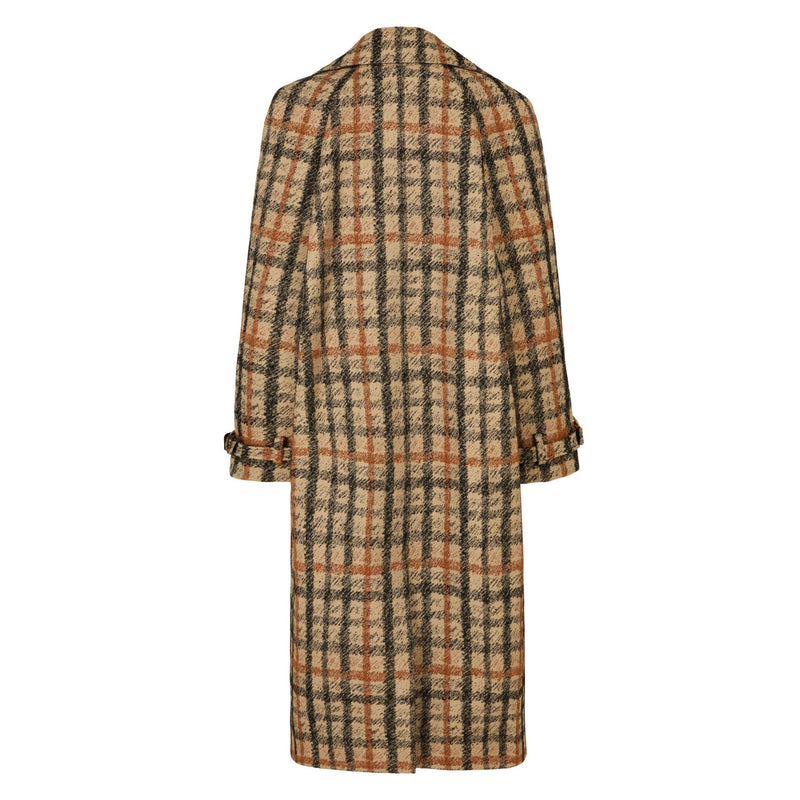 JACQUARD GEOCHECK OVERCOAT