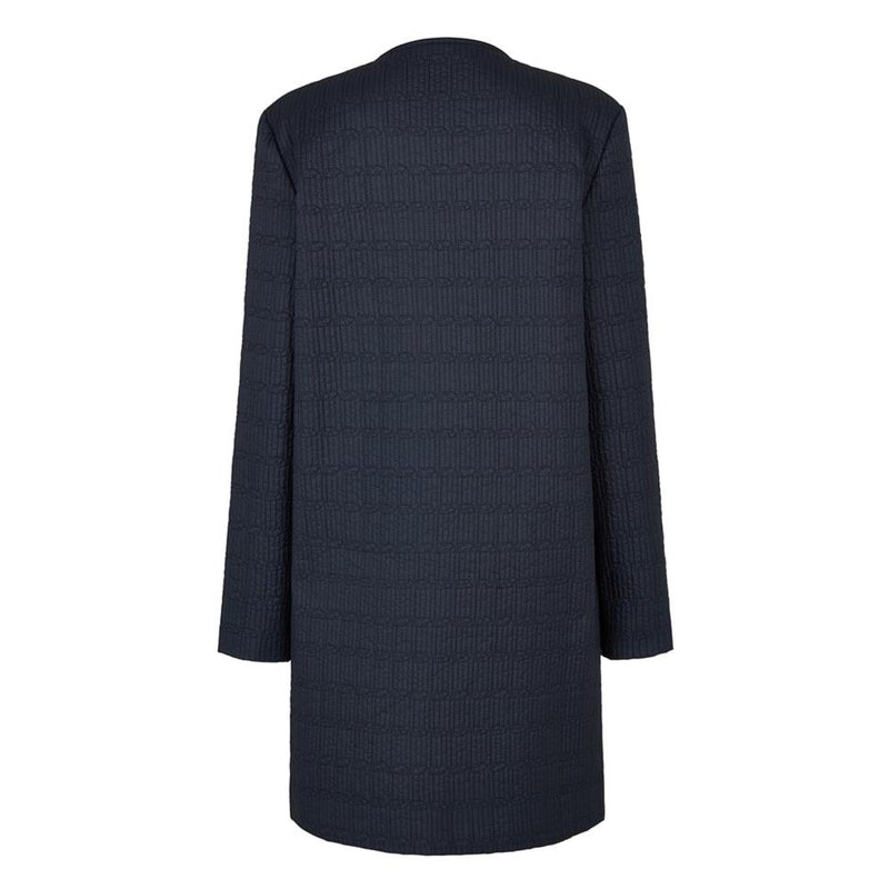 CLASSIC DD QUILT LONG COAT - NAVY