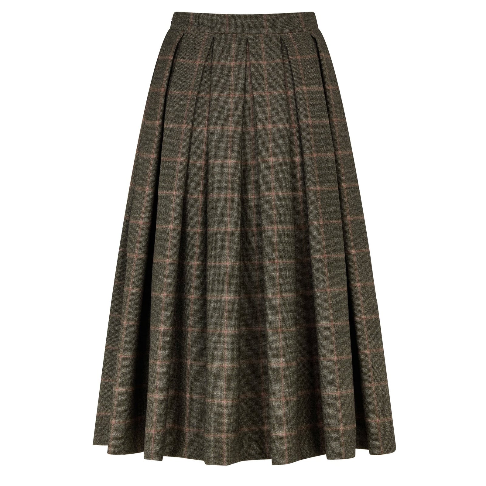 スカート Cotton Twill-Paneled Checked Wool Skirt sacai-cotton-twill-paneled-