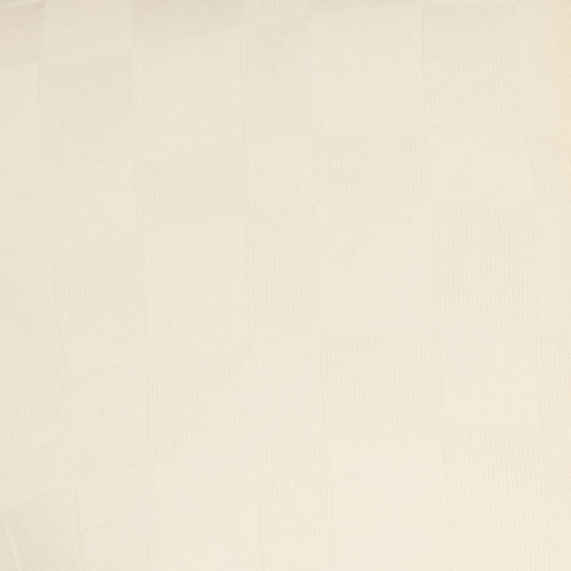 DAKS X JOHN SMEDLEY HOUSE CHECK CARDIGAN - SNOW WHITE