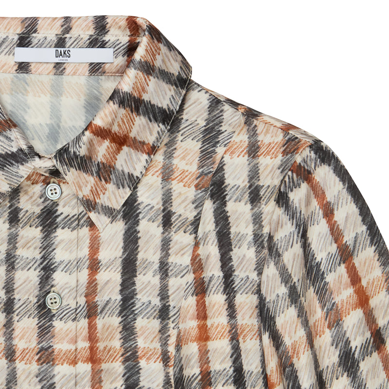 PENCIL HOUSE CHECK GATHERED SHIRT DRESS DAKS PENCIL HOUSE CHECK GATHERED SHIRT DRESS DAKS