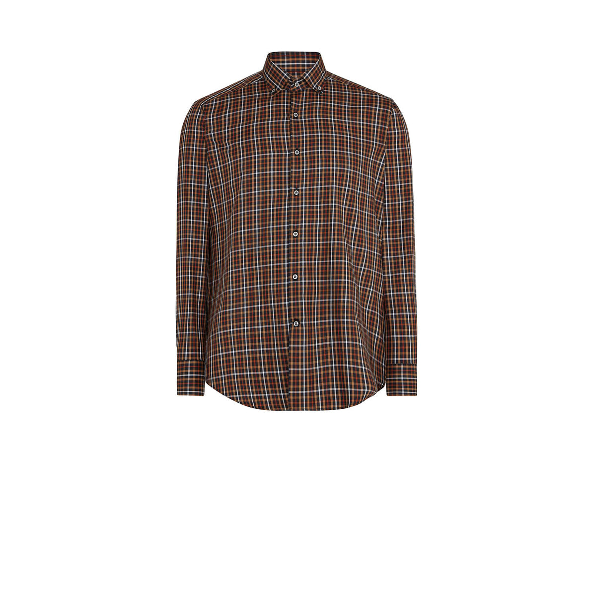Tシャツ・カットソー DAKS Brown color combination tartan PVC DBWA4F822W3 shirts – DAKS