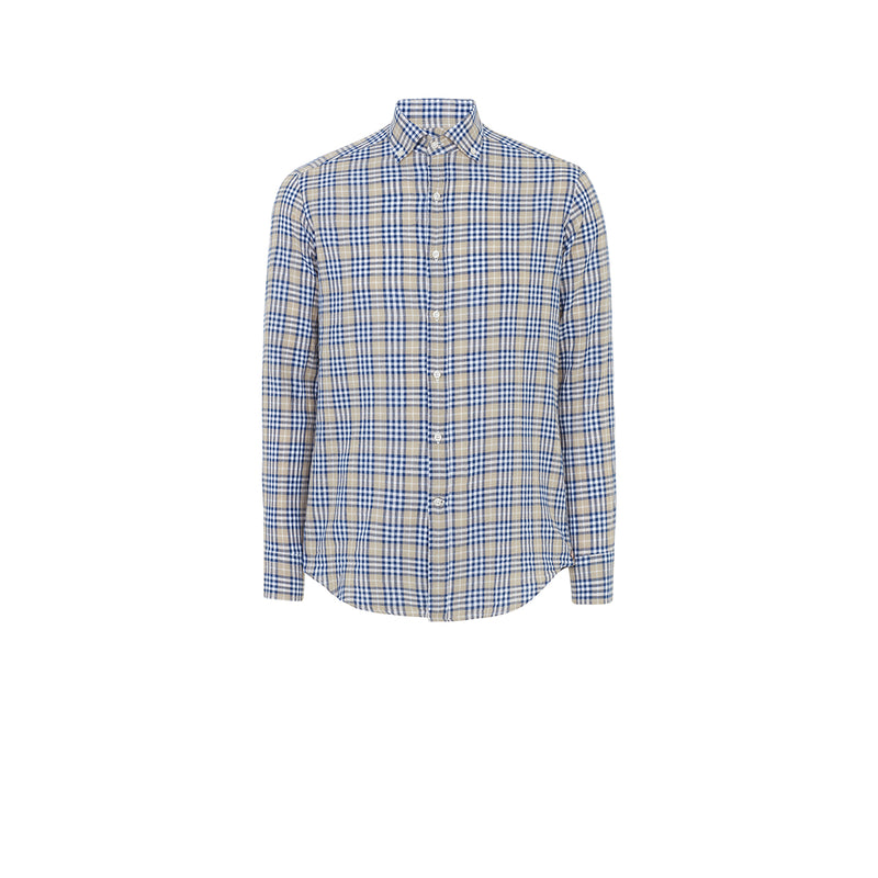 BLUE & BEIGE Check Shirt