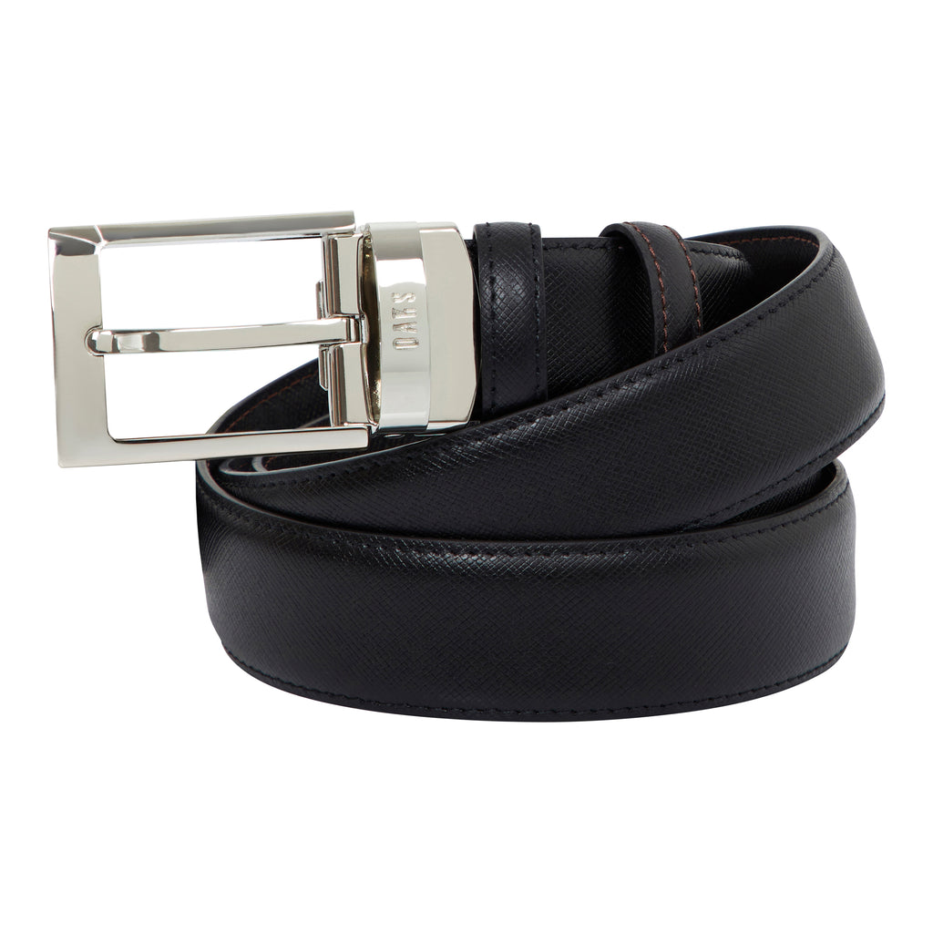 J&M Davidson /J&M DAVIDSON 25mm Belt Men's Calfskin Belt BLACK 25-0001-999S