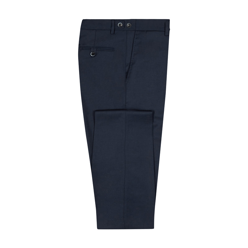 FLANNEL TROUSERS - NAVY