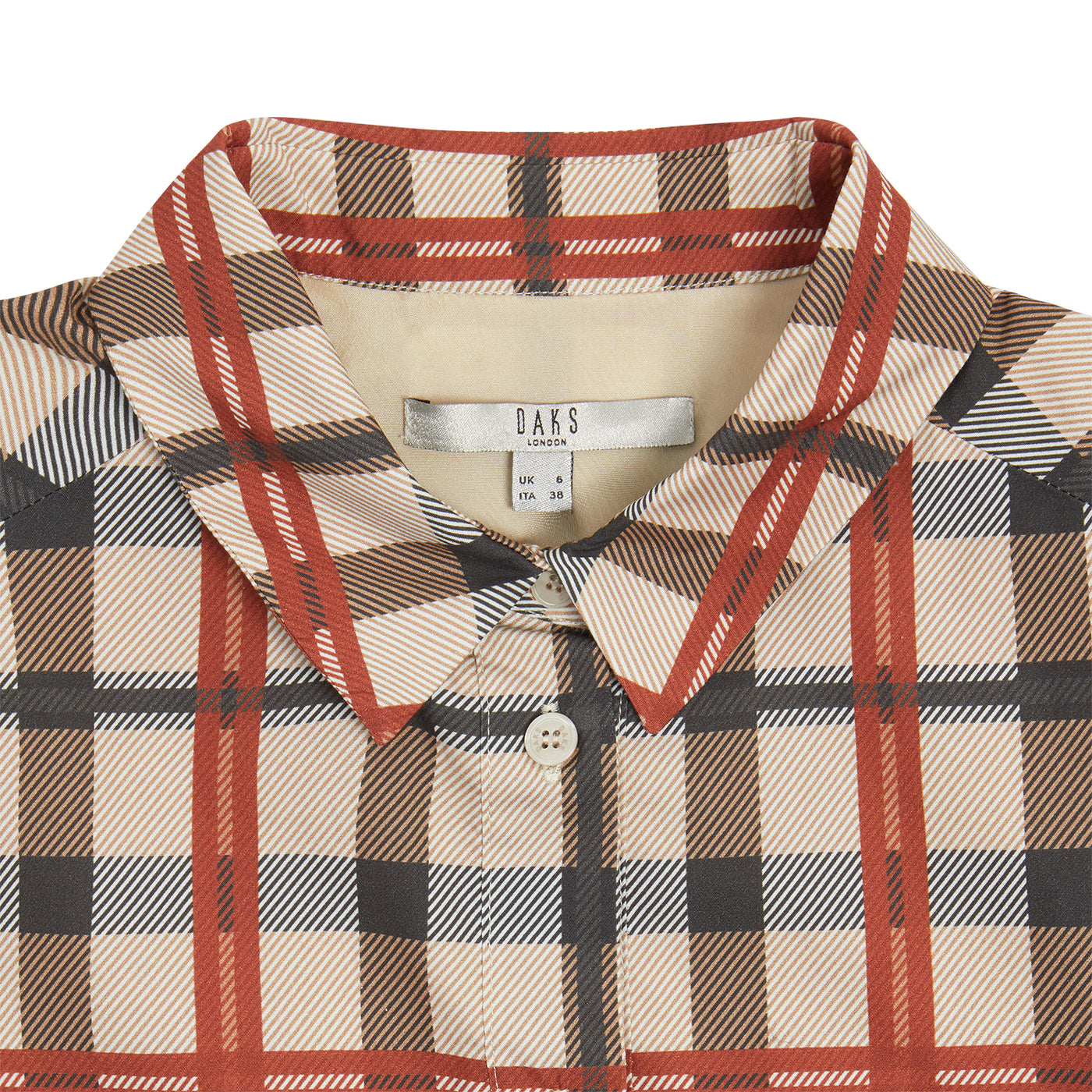 HOUSE CHECK SHIRT DRESS – DAKS HOUSE CHECK SHIRT DRESS – DAKS