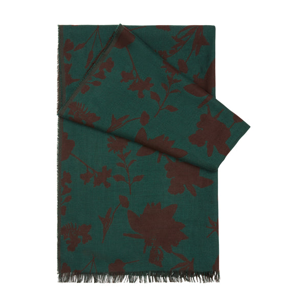 CASHMERE PRESSED FLORAL SCARF
