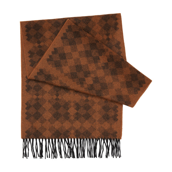 pre-loved authentic LOUIS VUITTON brown cashmere/wool blend SCARF